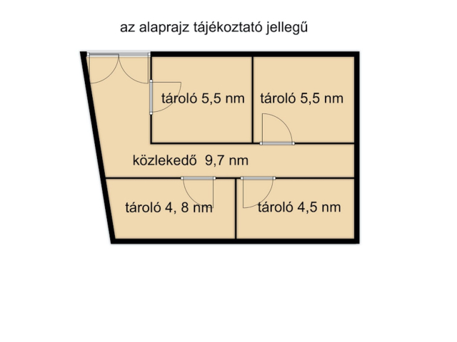 A város szívében 4 db tároló eladó