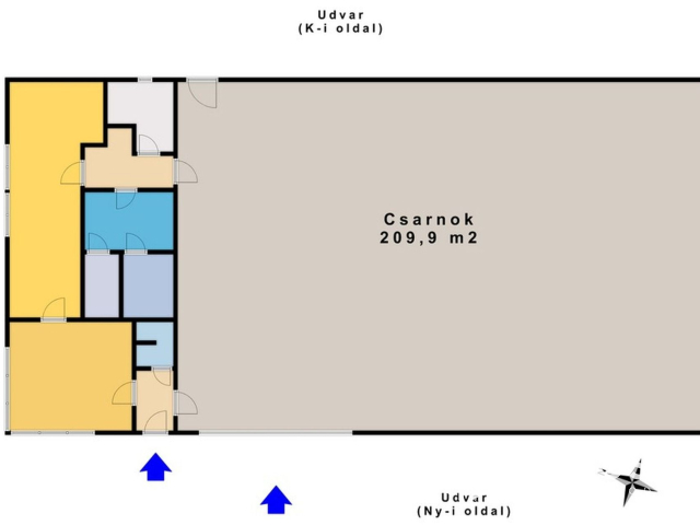 Kiváló csarnok aszfaltozott út mellett kiadó