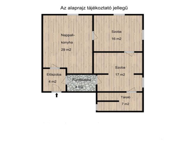 Teljesen felújított, földszinti lakás Orosháza belvárosában