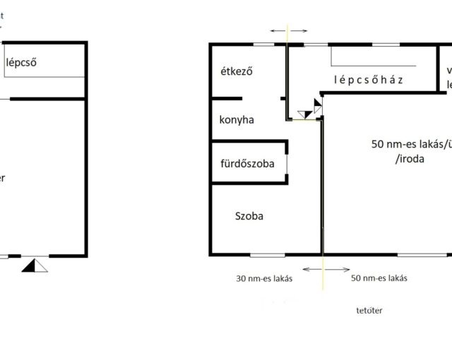 Kirakatos üzlethelyiség Sárvár belvárosában