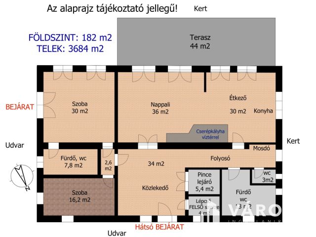 Befektetési lehetőség Vállalkozásra alkalmas 2 szintes ház