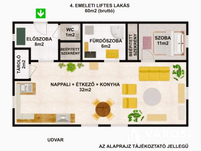 Kifogástalan állapotú lakás várja ideális bérlőjét