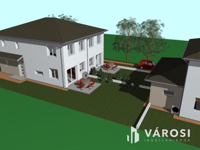 Új építésű ikerfél csendes utcában eladó