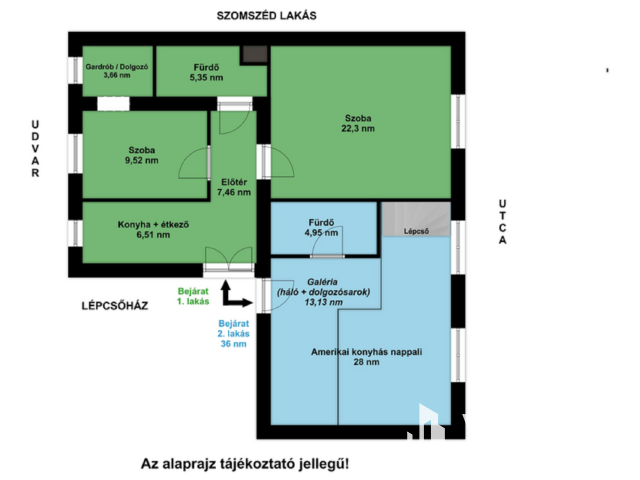Kétlakásos kulcsrakész befektetés Reök-palotával szemben!