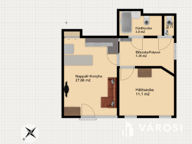 Jó elrendezés a TIK mellett és a belváros határán