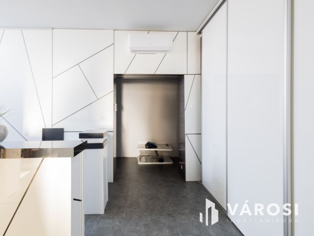 Modern stílusú ikerház, egyedi bútorokkal a belvárosban