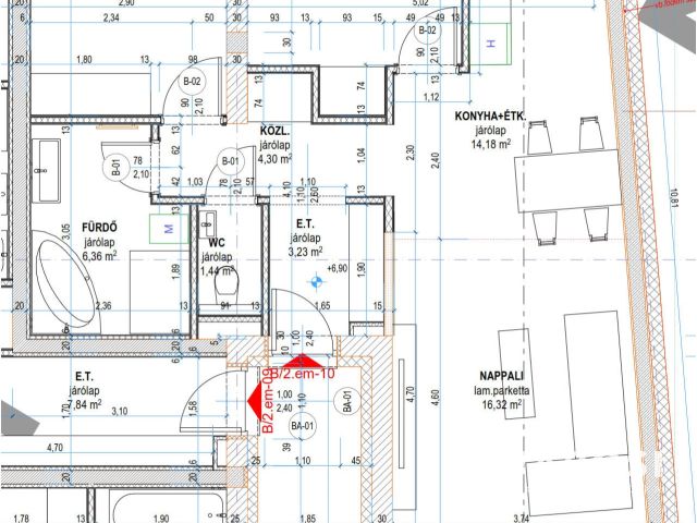 Eladó a belváros szivében ,egy 66 m2 ,új ,kulcsrakész lakás