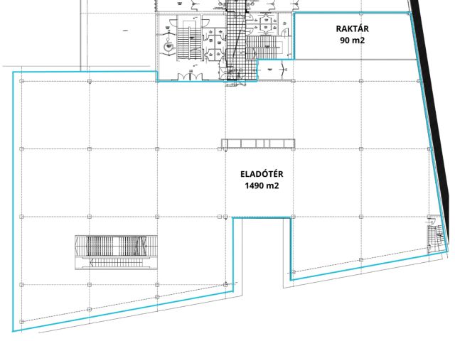 1580 m2-es, belvárosi üzlethelyiség szuper helyen kiadó
