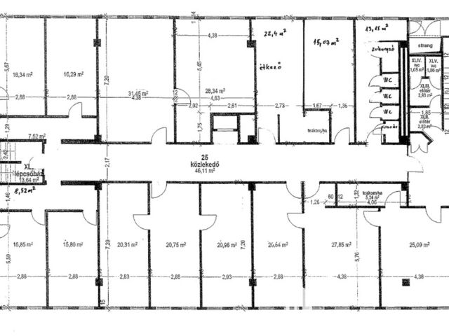 Zuglóban, M3 bevezetőnél, eladó II. emeleti irodaszint