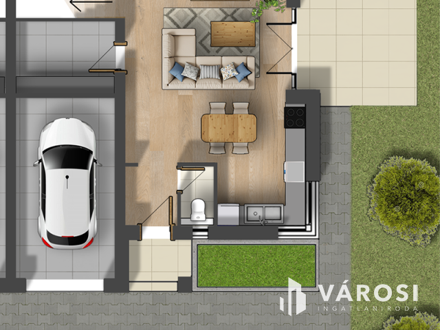 Épülő ikerház EBESEN