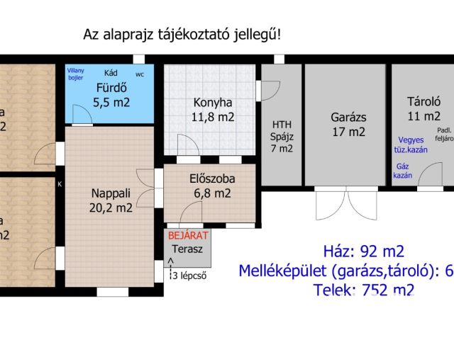 Lehetőségekkel teli ház Eladó Győrladaméron ideális telekkel