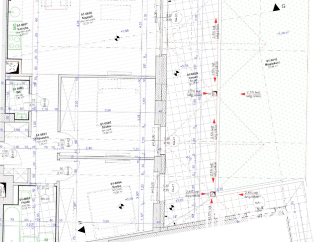 1. emeleti új lakás terasszal és saját kerttel Árpád hídnál