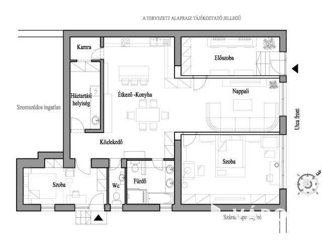 Földszinti társasházi lakás