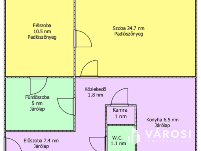 Arany János úton 3. emeleti, 58 nm-es lakás eladó!