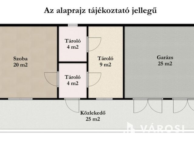 Belvárosi épület melléképülettel és garázsokkal