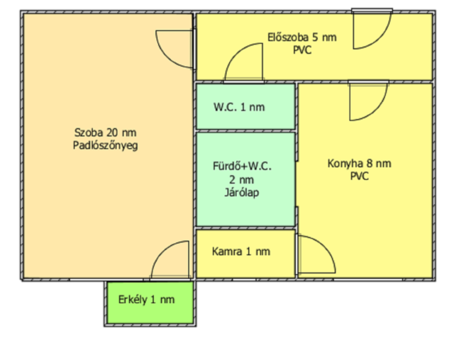Belváros közelében 1 szobás, erkélyes lakás eladó!
