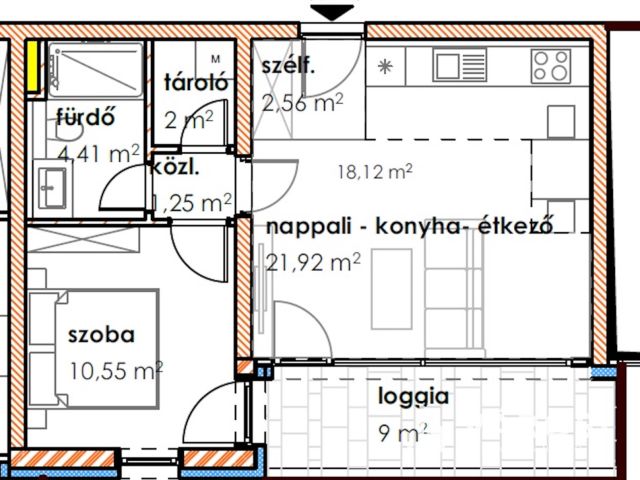 Első emeleti újépítésű lakás a Hagymatikumtól 30 méterre 1
