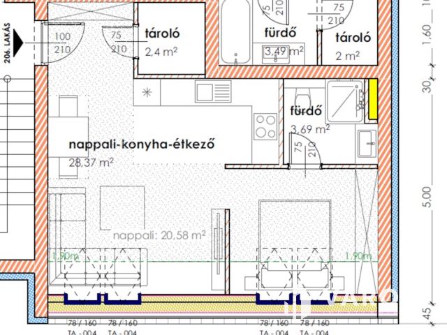 Második emeleti újépítésű lakás, Hagymatikumtól 60 méterre 1
