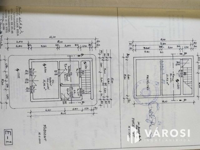 Kőszegi telek engedélyezett építmény tervekkel