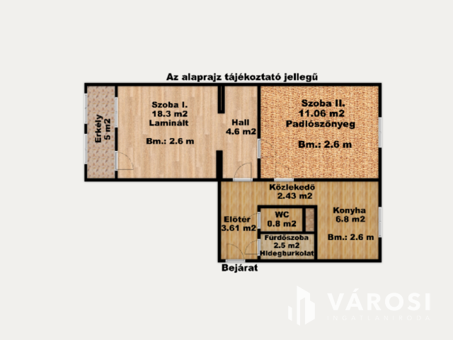 Felújított lakás kiváló állapotban a Vajda utcában