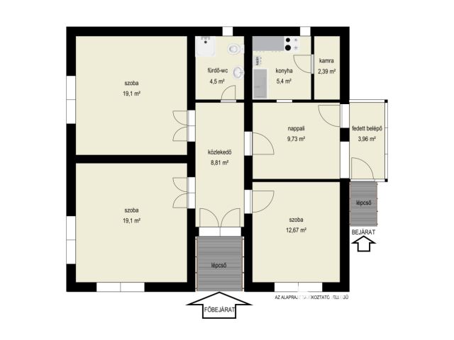 Saroktelken, kockaházból otthon