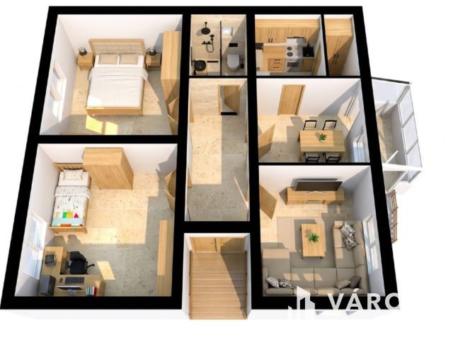 Saroktelken, kockaházból otthon