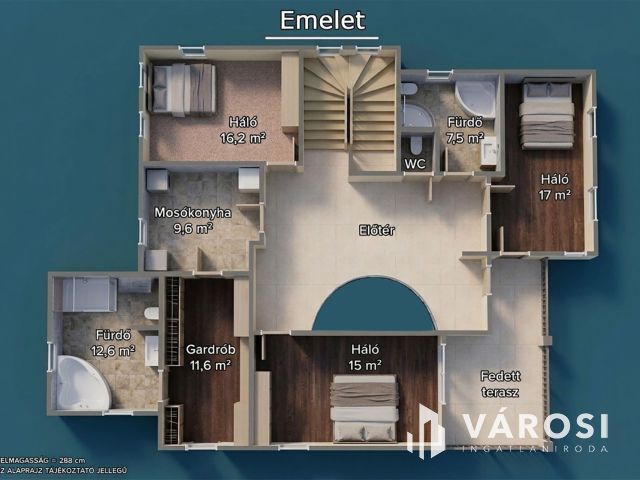 Mediterrán családi ház, luxus lakóparkban Fótligeten