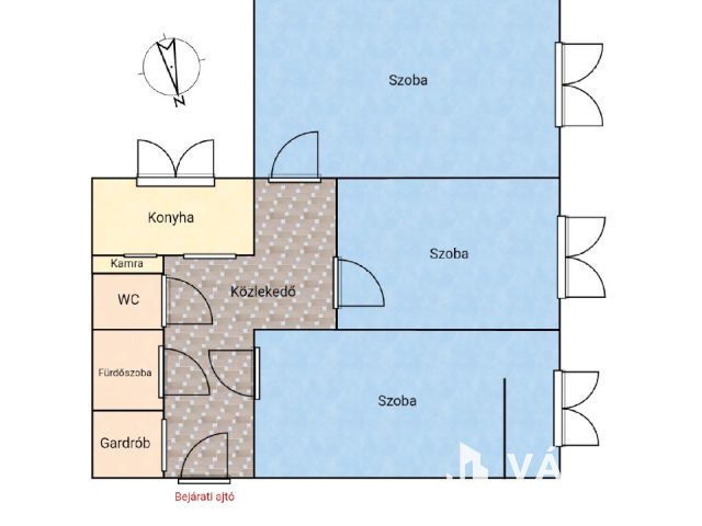 Három szobás panellakás kiadó Óbudán