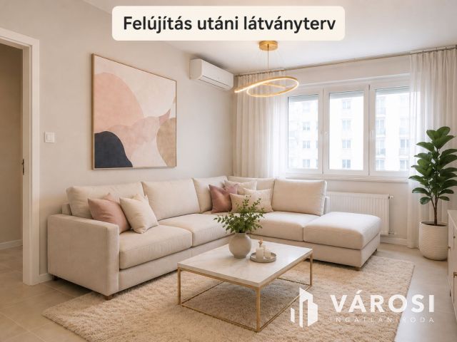 Erkélyes, világos lakás felújítási lehetőséggel Angyalföldön