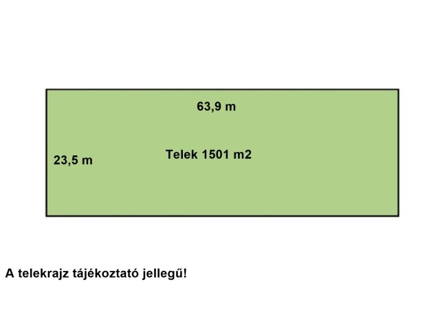 Aszfaltos út mellet árammal ellátott telek eladó!