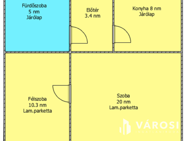 Arany János úton 1+1 félszobás lakás kiadó!