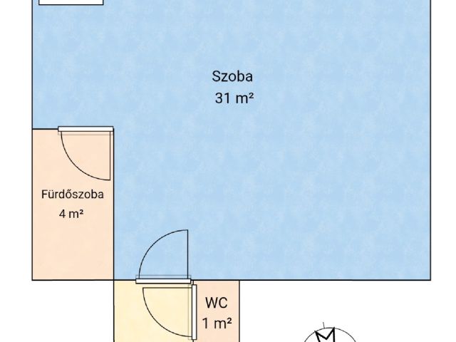Parlamentre néző garzonlakás kiadó
