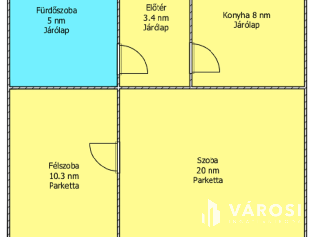 Arany János út elején 3. emeleti lakás eladó!