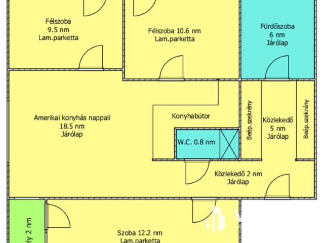 Csillag házban 2+2 félszobás, felújított lakás eladó!