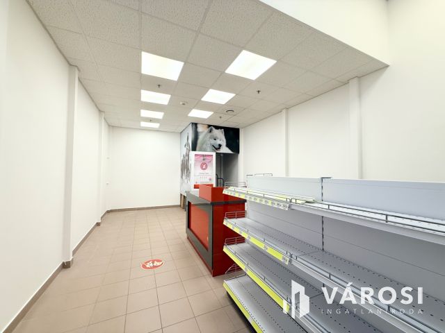 36 m² + 22 m² galériás üzlethelyiség kiadó a Pólusban
