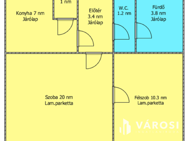 Arany János úton 1+1 félszobás lakás kiadó!