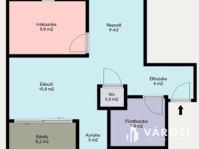 Négy lakásos családi házban, tetőtéri lakás kiadó