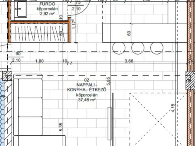 Nagy nappalis első emeleti újépítésű lakás eladó