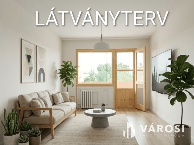 Saját kazános erkélyes lakás szigetelt tömbben!