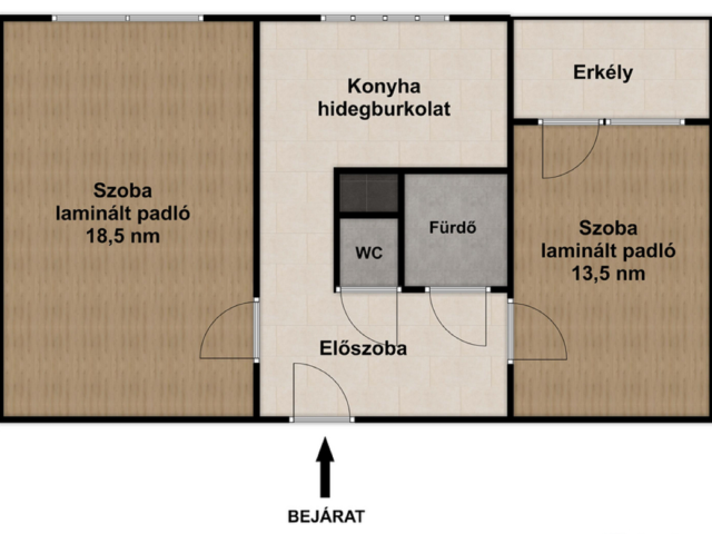 Teljesen felújított, berendezett, erkélyes lakás kiadó!