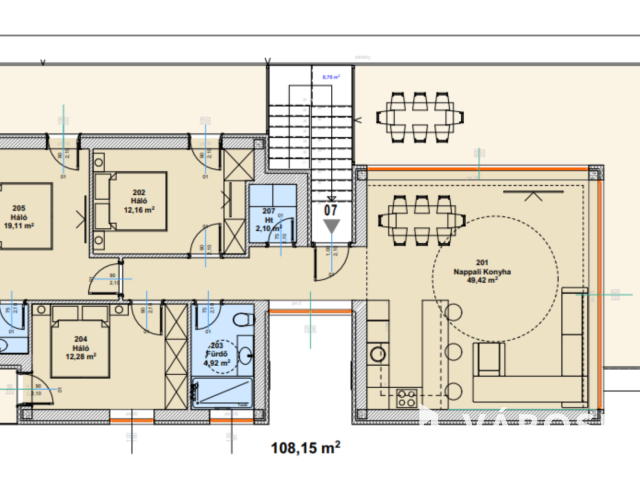 Medencés luxus penthouse lakás Sóstón eladó