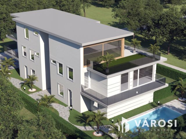 Medencés luxus penthouse lakás Sóstón eladó