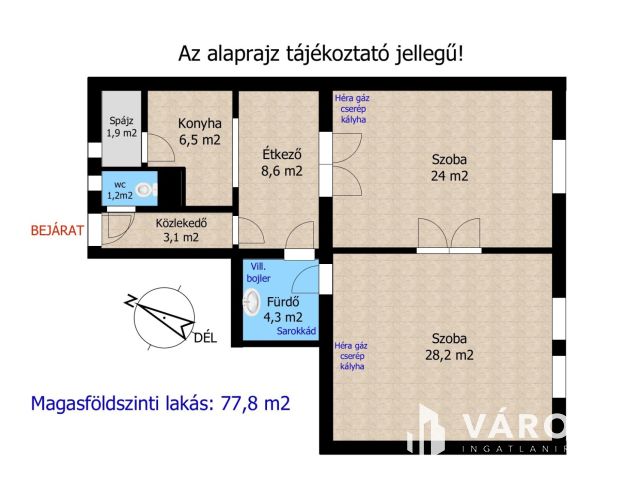 77 m2-es Öröklakás eladó Győr Nádorváros Szívében