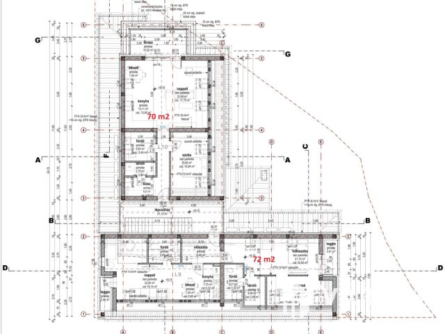 72 m²-es dupla erkélyes  új lakás, Várfürdő közelében