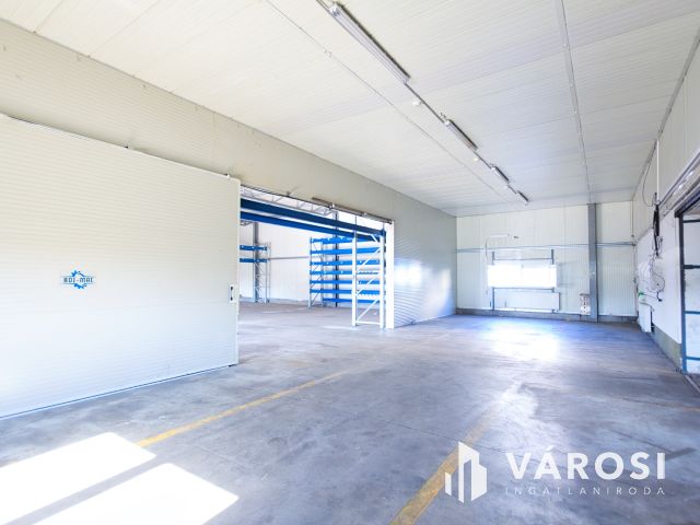 680 m2-es ipari csarnok, 340 m2-es irodával kiadó